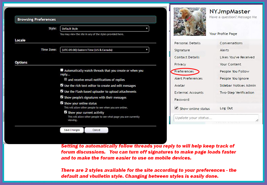 Browsing Preferences