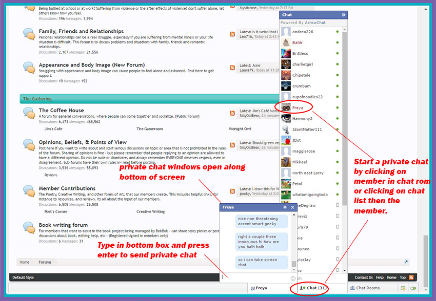 Private Chat and Reporting