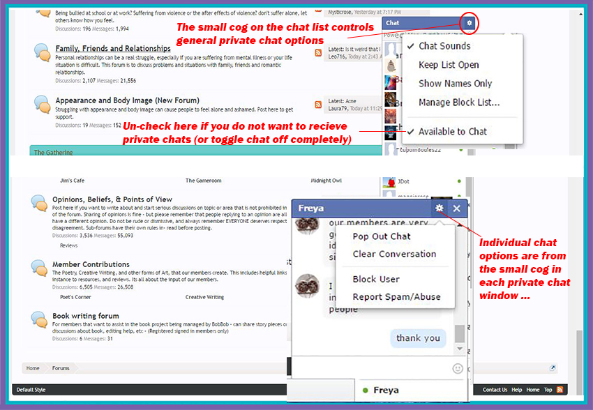 Private Chat and Reporting